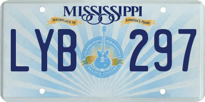 MS license plate LYB297