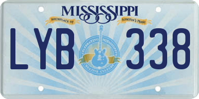 MS license plate LYB338