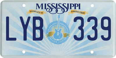 MS license plate LYB339