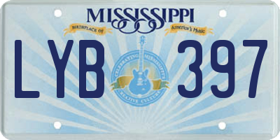 MS license plate LYB397