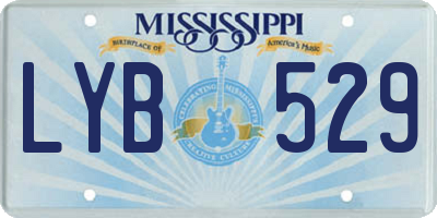 MS license plate LYB529