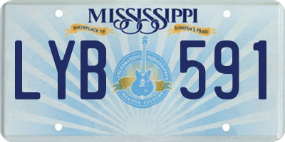 MS license plate LYB591