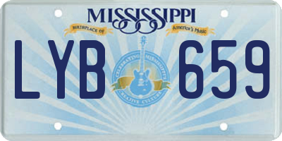 MS license plate LYB659