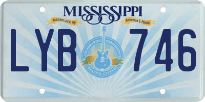 MS license plate LYB746