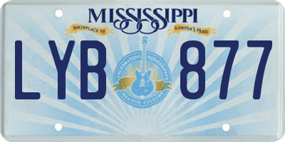 MS license plate LYB877