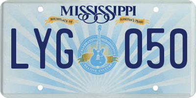 MS license plate LYG050