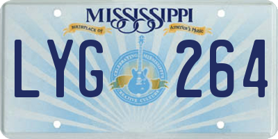 MS license plate LYG264