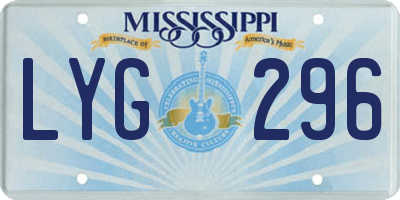 MS license plate LYG296