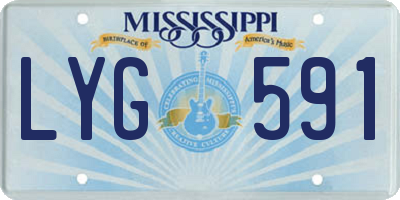 MS license plate LYG591