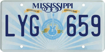 MS license plate LYG659