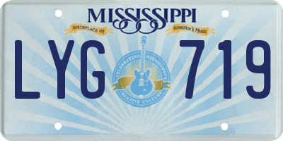 MS license plate LYG719