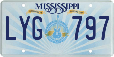MS license plate LYG797