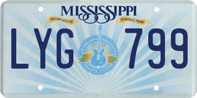 MS license plate LYG799