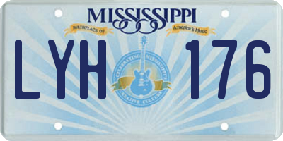 MS license plate LYH176