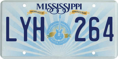 MS license plate LYH264