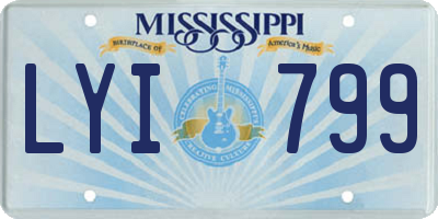 MS license plate LYI799