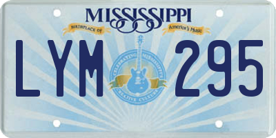 MS license plate LYM295