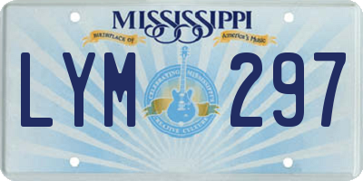 MS license plate LYM297