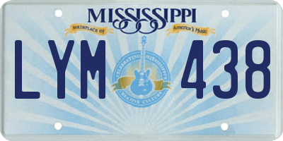 MS license plate LYM438
