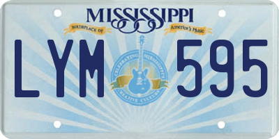 MS license plate LYM595