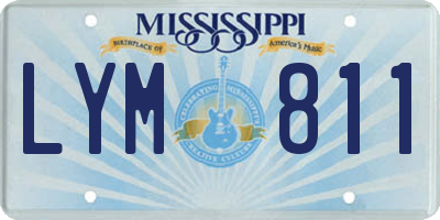 MS license plate LYM811