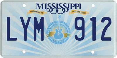 MS license plate LYM912