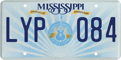 MS license plate LYP084