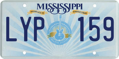 MS license plate LYP159
