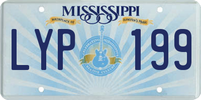 MS license plate LYP199