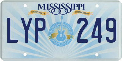 MS license plate LYP249