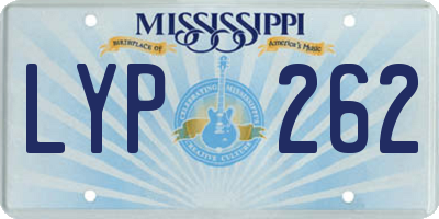 MS license plate LYP262