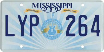 MS license plate LYP264