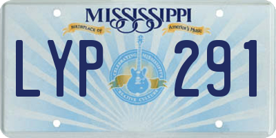 MS license plate LYP291