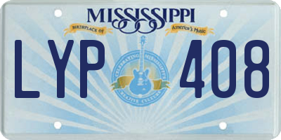MS license plate LYP408