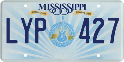 MS license plate LYP427