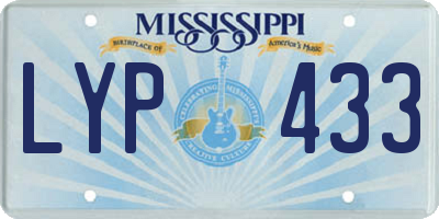 MS license plate LYP433
