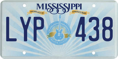 MS license plate LYP438