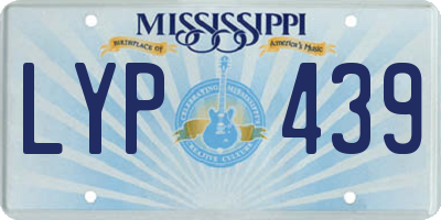 MS license plate LYP439