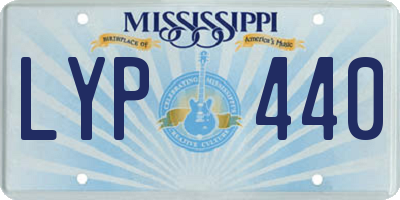 MS license plate LYP440