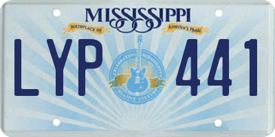 MS license plate LYP441