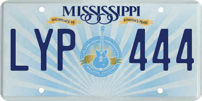 MS license plate LYP444