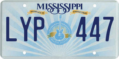 MS license plate LYP447