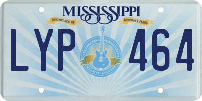 MS license plate LYP464