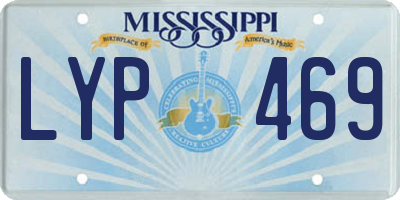 MS license plate LYP469