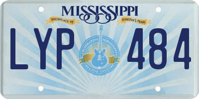MS license plate LYP484