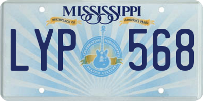 MS license plate LYP568