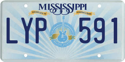 MS license plate LYP591