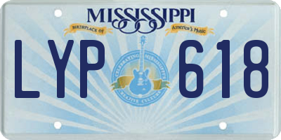 MS license plate LYP618