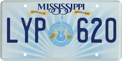 MS license plate LYP620