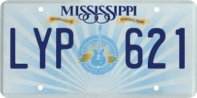 MS license plate LYP621